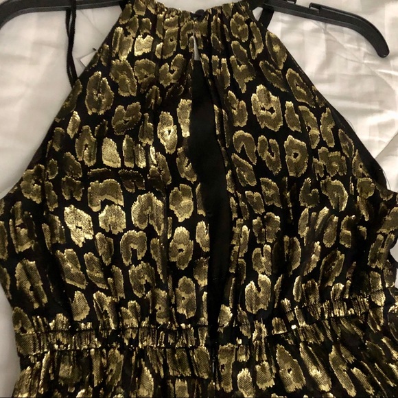 NWT A.L.C. Golden Leopard Rosa Midi Dress - Picture 7 of 7